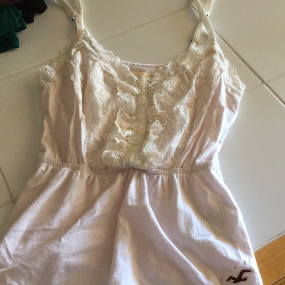 Hollister ruffle tank top